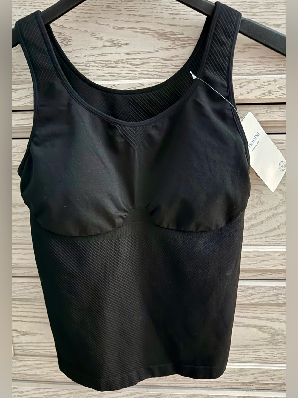 AMOENA Liane Black Seamless Tank Top (M)